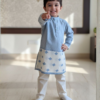 BLUE HANDLOOM KURTA