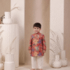 RED FLORAL KURTA
